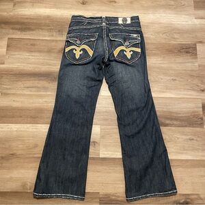 Laguna Beach Jeans Men's 36 x 34 Bootcut Baggy Denim Made In USA Vtg Y2K